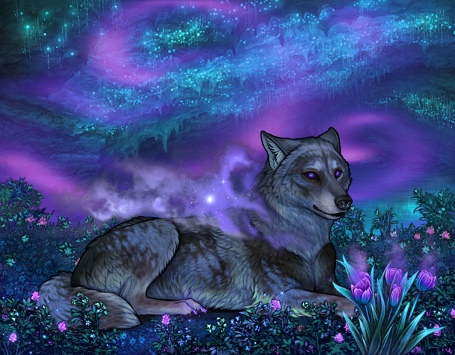 Intwine Wolves Indigo |:| Wolvden