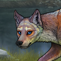 painted fox Headshot