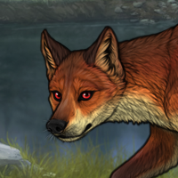 A51 Fox male 2m all red Headshot