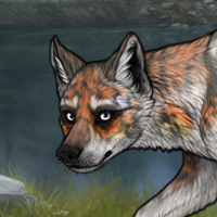 Fox with White Eyes Headshot