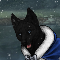 Husky Melanistic Headshot