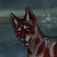 Demon doggo Headshot